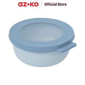 [EZO.0801898] AZKO Rosti 350 ml Cirqula Wadah Makanan Round - Biru Nordic Food Container Kotak Makan Food Grade Serbaguna Tempat Makanan Food Storage Kitchenware