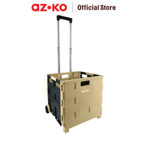 [EZO.0801908] AZKO Maxbuilt Troli Lipat Portable 25 Kg - Krem Alat Pengangkut Barang Dengan Roda Wheels Cart Troli Kardus Box Perlengkapan Industri