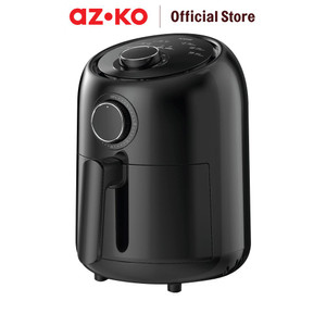 [EZO.0801929] AZKO Kris 2 ltr Air Fryer Manual 2 Knob 800 watt - Hitam Alat Masak Goreng Pembuat Makanan Penggoreng Tanpa Minyak Elektronik Dapur