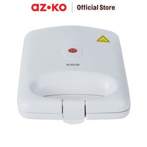 [EZO.0801936] AZKO Kris Sandwich Maker 1 Slice - Putih Matte Pembuat Roti Lapis Alat Pemanggang Cetakan Sandwich Anti Lengket Perlengkapan Dapur