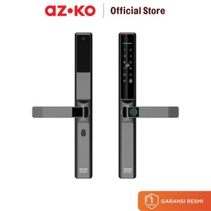 [EZO.0801942] AZKO Krisbow Sync Smart Door Handle Lock R1 Slim - Hitam Gagang Pintu Pintar Digital Kunci Handle Pintu Pintar Smart Door Lock