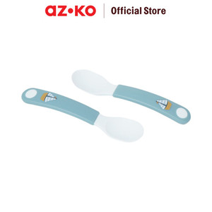 [EZO.0801945] AZKO Rosti Set 2 Pcs Sendok Makan Bayi Sailors Bay Baby Table Spoon Food Grade Eating Utensil Sendok Makan Peralatan Makan
