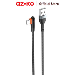 [EZO.0801952] AZKO Sovox 1.2 mtr Kabel Charger Usb L Shape Type A To C 2.4A Charging Cable Kabel Casan Kabel Pengisi Daya Usb Aksesoris Gadget