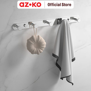 [EZO.0801956] AZKO Acroz Gantungan Dinding Kamar Mandi 5 Kait 60102-5 Bathroom Hook Kaitan Dinding Serbaguna Pengait Handuk Alat Mandi
