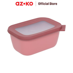 [EZO.0801967] AZKO Rosti 750 ml Cirqula Wadah Makanan Rectangular - Pink Mauve Vivid Food Container Kotak Makan Food Grade Serbaguna Tempat Makanan Food Storage Kitchenware