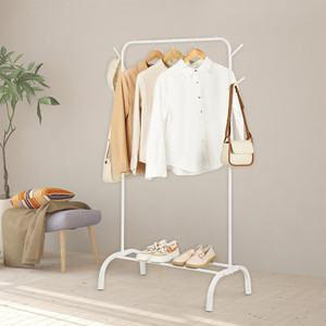 [EZO.0801976] AZKO Stora 82X41X152 cm Gantungan Pakaian Single - Putih Stand Hanger Gantungan Baju Berdiri Clothes Organizer Standing Clothing Rack