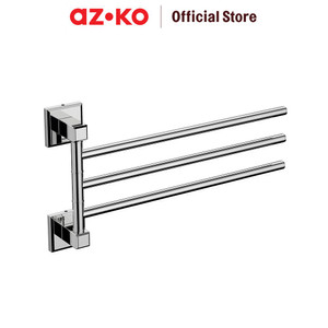 [EZO.0801977] AZKO Acroz Gantungan Handuk Moveable Classic 8617 Tempat Jemur Anduk Towel Drying Rack Bar Gantungan Handuk Perlengkapan Kamar Mandi Bathroom Tools