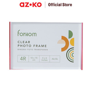 [EZO.0801993] AZKO Forhom 4R Bingkai Foto Meja Transparan Rhy23120604-3 - Pink Pigura Aesthetic Frame Tempat Foto Pajangan Dekorasi Rumah Figura