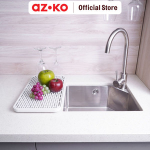[EZO.0801997] AZKO Stora Alas Pengering Piring Diatomite - Abu-Abu Dish Drying Mat Tatakan Pengering Alat Makan Dapur Serbaguna Drain Pad Perlengkapan Dapur Kitchen Tools