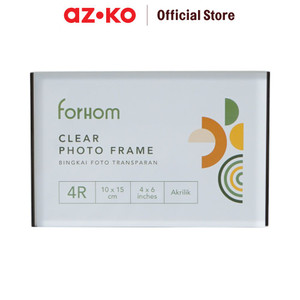 [EZO.0801999] AZKO Forhom 4R Bingkai Foto Meja Transparan Rhy23120604-1 - Hitam Pigura Aesthetic Frame Tempat Foto Pajangan Dekorasi Rumah Figura