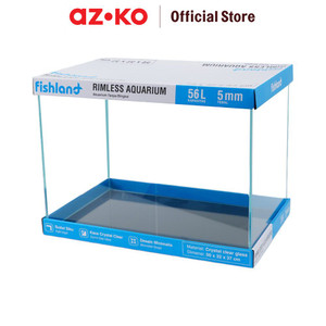 [EZO.0802003] AZKO Fishland 56 ltr Aquarium Nano Right Angle Opc Tank Aquarium Aquascape Tempat Tinggal Hewan Laut Wadah Tempat Ikan Dekorasi Rumah