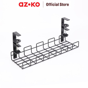 [EZO.0802025] AZKO Krisbow Organizer Kabel Bawah Meja 01 - Hitam Cable Storage Organizer Tempat Stop Kontak Kotak Kabel Listrik Charger