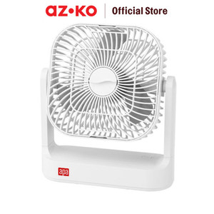 [EZO.0802043] AZKO Apa Kipas Angin Meja 2In1 6 watt - Putih Desk Fan Penyejuk Ruangan Kipas Baling-Baling