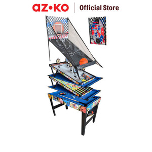 [EZO.0802048] AZKO Berwyn Multi Game Table 5 In 1 Bl Bskt Drt Sht Hdl Meja Permainan Multi Game Desk Table Table Sport Interactive Games