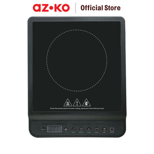 [EZO.0802073] AZKO Kris Kompor Induksi Slim 100-1000 watt - Hitam Induction Stove Kompor 1 Tungku Perlengkapan Dapur Alat Masak