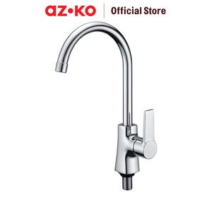 [EZO.0802081] AZKO Acroz Keran Dapur Chrome 15405Ks-E11 Kitchen Sink Faucet Peralatan Dapur Kran Air Wastafel
