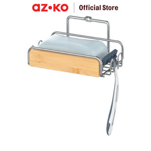 [EZO.0802088] AZKO Stora Rak Sabun Kamar Mandi Chrome Shower Wall Shelf Organizer Tempat Sampo Sabun Rak Tembok Serbaguna Aksesoris Kamar Mandi Furniture Indoor Rumah
