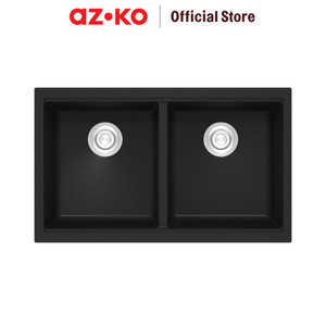 [EZO.0802094] AZKO Acroz Tempat Cuci Piringdoublegranite Wastafel Dapur Kitchen Sink Bak Tempat Cuci Piring Perlengkapan Dapur