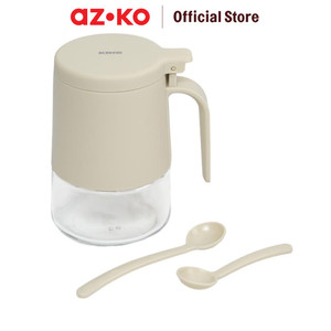 [EZO.0802097] AZKO Kris 350 ml Essicante Tempat Bumbu Dapur - Krem Beige Spice Jar Tempat Penyimpanan Bumbu Perlengkapan Dapur Seasoning Jar