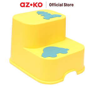 [EZO.0802110] AZKO Kindla 24 cm Bangku Pijak 2 Step Traffic Light 8939 - Kuning Step Stool Bangku Mini Anti Slip Kursi Pijakan Serbaguna