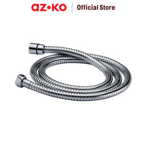[EZO.0802111] AZKO Acroz 1.5 mtr Selang Shower Double Lock Chrome H35 Shower Hose Selang Air Shower Perlengkapan Kamar Mandi Bathroom Accessories