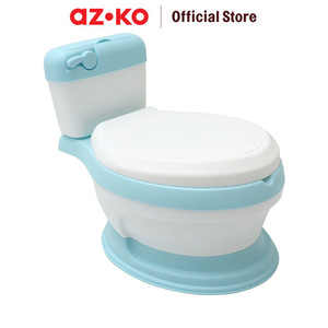 [EZO.0802118] AZKO Kindla Pispot Anak Training Pu 8859 - Biru Baby Toilet Dudukan Wc Anak Perlengkapan Toilet Training
