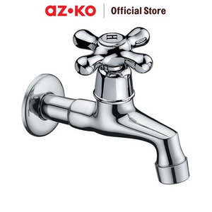 [EZO.0802143] AZKO Acroz 12.2 cm Keran Air Basic Long Chrome F02 Kran Air Outdoor Serbaguna Peralatan Taman Pengalir Air Water Hose Garden