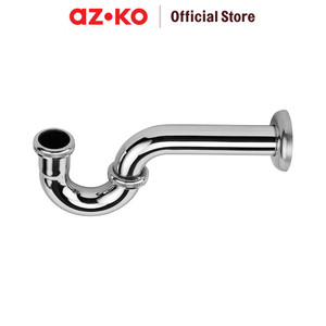 [EZO.0802144] AZKO Acroz Pipa Wastafel Tipe P 1 inci 131 - Krom Basin Pipe Perlengkapan Alat Tukang Pipe Fitting Sambungan Pralon Konektor Paralon Peralatan Perkakas