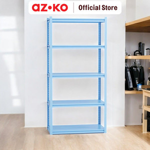 [EZO.0802153] AZKO Krisbow 90X45X183 cm Rak Besi 5 Tingkat - Biru Organizer Serbaguna Tempat Simpan Barang Multifungsi Rak Storage Perlengkapan Rumah Tangga