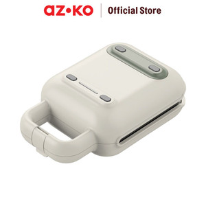 [EZO.0802214] AZKO Memoo Pemanggang Roti Sandwich 1 Slice 600 watt - Putih Panggangan Roti Lapis Pemanggang Roti Bread Grill Pembuat Makanan