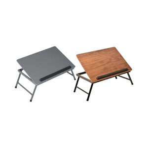 [EZO.0802228] AZKO Odi Meja Lipat Laptop Folding Table Foldable Study Desk Meja Belajar Mini Serbaguna Tatakan Laptop Notebook Minimalis Table - Abu-abu Tua