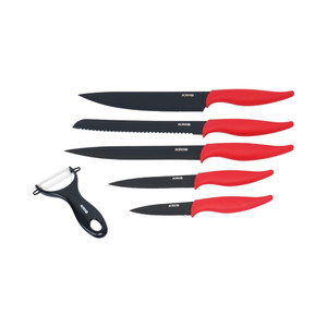 [EZO.0802233] AZKO Kris Set Pisau Dengan Alat Pengupas Knife And Peeler Set Alat Kupas Kulit Buah Dan Sayur Cooking Knife Perlengkapan Masak Kitchen Tools - Hijau