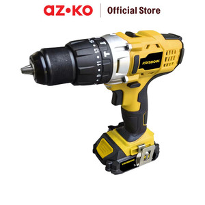 [EZO.0802236] AZKO Krisbow Bor Cordless Impact 13 mm 18V Ircid182 Impact Drill Electric Alat Pembuat Lubang Elektrik Perlengkapan Tukang Mesin Bor Tangan