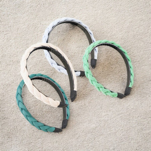 [EZO.0802275] AZKO Ataru Bando Braid Fabric Headband Bando Stylish Aksesoris Kepala Fashion Wanita - Biru