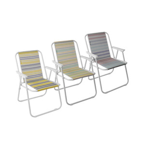 [EZO.0802279] AZKO Soleil Spring Kursi Teras Balcony Chair Kursi Outdoor Serbaguna Furniture Rumah Tempat Duduk Kursi Halaman Balkon - Yellow Stripe