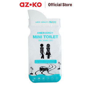 [EZO.0802284] AZKO Ataru 700 ml Set 2 Pcs Toilet Bag Darurat Kantong Urin Plastik Toilet Travel Tempat Buang Air Kecil Darurat Perlengkapan Traveling