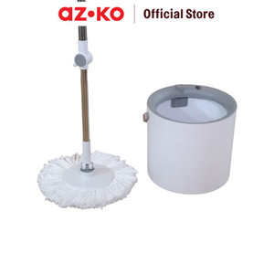 [EZO.0802297] AZKO Proclean Set Alat Pel Putar Dengan Ember 2In1 Wash And Dry Kain Pel Spinning Mop With Bucket Pembersih Lantai Alat Kebersihan