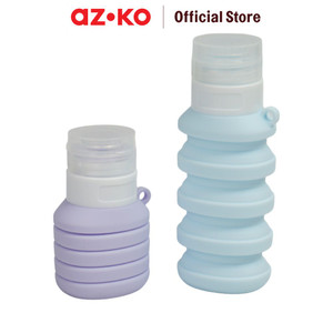 [EZO.0802300] AZKO Passport 110 ml Set 2 Pcs Botol Travel Toiletry Travel Bottle Perlengkapan Traveling Water Drinking Bottle Botol Air Bpa Free Wadah Minuman Perlengkapan Minum Drinkware