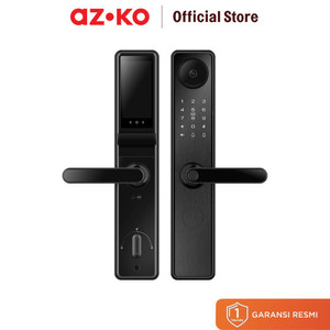 [EZO.0802306] AZKO Krisbow Sync Smart Digital Door Lock Dengan Camera R5 - Abu-Abu Gagang Pintu Pintar Digital Kunci Handle Pintu Pintar Smart Door Lock Keamanan Rumah