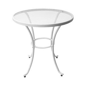 [EZO.0802331] AZKO Soleil Gingham Meja Teras Meja Luar Ruangan Garden Table Balcony Desk Furnitur Taman Outdoor Furniture - Putih