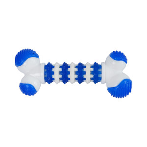 [EZO.0802332] AZKO Paws N Tail Ukuran M Mainan Anjing Tpr Bone Chew Dog Toys Perlengkapan Bermain Anjing Alat Bermain Doggy Aksesoris Anabul - M/Biru