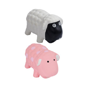 [EZO.0802335] AZKO Paws N Tail Mainan Anjing Latex Squaker Sheep Dog Toys Perlengkapan Bermain Anjing Alat Bermain Doggy Aksesoris Anabul - Pink