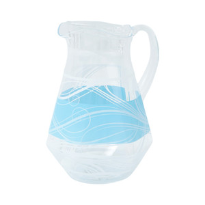 [EZO.0802338] AZKO Delicia Vorm Teko Minum Akrilik - Biru Water Jug Pitcher Dengan Tutup Dan Handle Wadah Penyimpanan Air Peralatan Minum - Pitcher