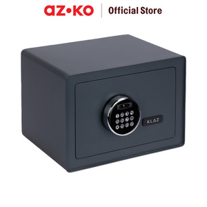[EZO.0802354] AZKO Klaz 35X25X25 cm Brankas Besi Face Id E13401E - Abu-Abu Steel Safe Lemari Brangkas Besi Safety Box Tempat Simpan Barang Berharga