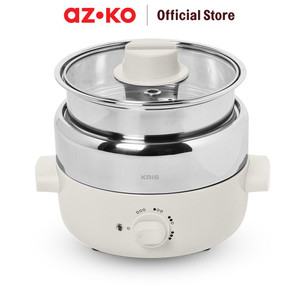 [EZO.0802360] AZKO Kris 1.2 ltr Panci Elektrik Multifungsi Multifunction Electric Pan Kuali Pot Peralatan Masak Perlengkapan Dapur