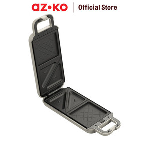 [EZO.0802361] AZKO Memoo Pemanggang Roti Sandwich 2 Slice 900 watt - Putih Panggangan Roti Lapis Pemanggang Roti Bread Grill Pembuat Makanan