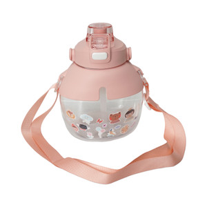 [EZO.0802397] AZKO Kris Botol Minum Chuck Dengan Handle Water Drinking Bottle Botol Air Food Grade Wadah Minuman Perlengkapan Minum Drinkware - Pink