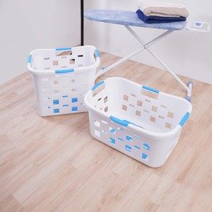 [EZO.0802400] AZKO Stora 56.5X44X47.2 cm Keranjang Laundry Dengan Sorter Tempat Baju Pakaian Kotor Wadah Cucian Laundry Basket Perlengkapan Rumah Tangga - Tall