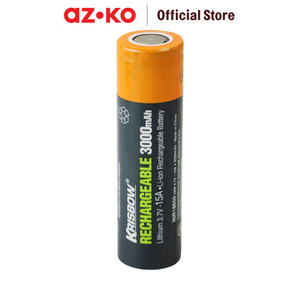 [EZO.0802421] AZKO Krisbow Baterai Rechargeable 3000 Mah 15A 18650 Batre Isi Ulang Peralatan Elektronik Battery Rechargeable