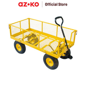 [EZO.0802437] AZKO Krisbow Troli Barang Multifungsi 500 kg - Kuning Alat Pengangkut Barang Dengan Roda Wheels Cart Troli Kardus Box Perlengkapan Industri